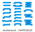 flat ribbons banners flat... | Shutterstock . vector #1449518210