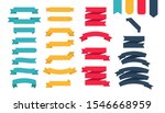 flat colorful ribbons banners... | Shutterstock .eps vector #1546668959