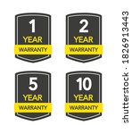 badges set with year warranty... | Shutterstock .eps vector #1826913443