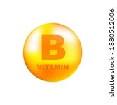 vitamin b with realistic drop... | Shutterstock .eps vector #1880512006