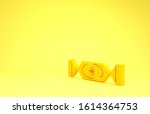 yellow candy icon isolated on... | Shutterstock . vector #1614364753