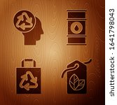 set tag with leaf symbol  human ... | Shutterstock .eps vector #1641798043