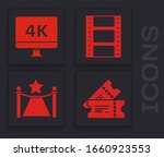 set cinema ticket   computer pc ... | Shutterstock .eps vector #1660923553