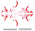 red flame graphics on a white... | Shutterstock . vector #234102433