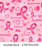 ribbons and hearts vector.... | Shutterstock .eps vector #1787541359