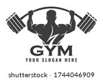 fitness logo design template ... | Shutterstock .eps vector #1744046909