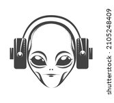 tattoo of alien head with... | Shutterstock .eps vector #2105248409