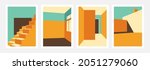 set of vector color blocking... | Shutterstock .eps vector #2051279060
