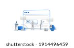 web browser ui ux design... | Shutterstock . vector #1914496459