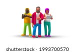 team people standing with... | Shutterstock . vector #1993700570