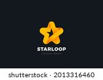 logo star ribbon design vector... | Shutterstock .eps vector #2013316460