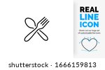 editable stroke real line icon... | Shutterstock .eps vector #1666159813