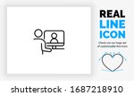 editable real line icon of... | Shutterstock .eps vector #1687218910