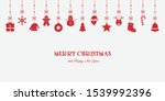 xmas background with... | Shutterstock .eps vector #1539992396