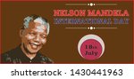 Nelson Mandela International Day 18th July Vector