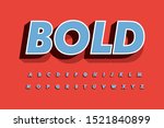 modern font 3d bold and alphabet | Shutterstock .eps vector #1521840899