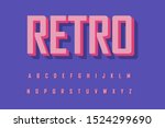 modern font 3d bold and alphabet | Shutterstock .eps vector #1524299690