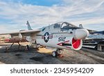 Small photo of CHINO, CALIFORNIA, USA - JANUARY 18 2020: The LTV A-7B Corsair II is an American carrier-capable subsonic light attack aircraft (VA-305). Yanks Air Museum.