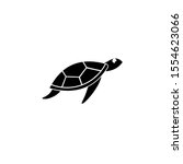 turtle icon  sea turtle vector... | Shutterstock .eps vector #1554623066