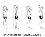 female illustration set with... | Shutterstock .eps vector #2006223266