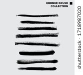vector grunge brush stroke... | Shutterstock .eps vector #1718987020