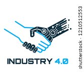 industrial 4.0 cyber physical... | Shutterstock .eps vector #1210512553