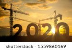 silhouette construction site... | Shutterstock . vector #1559860169