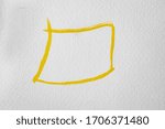 yellow lines drawn in gouache... | Shutterstock . vector #1706371480