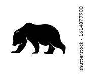 silhouette bear vector... | Shutterstock .eps vector #1614877900