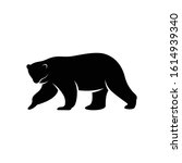silhouette bear vector... | Shutterstock .eps vector #1614939340
