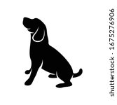 silhouette beagle dog vector... | Shutterstock .eps vector #1675276906