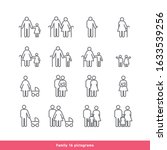 collection of family pictograms ... | Shutterstock .eps vector #1633539256