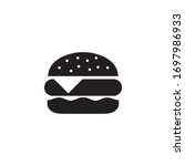 burger bun basic vector icon | Shutterstock .eps vector #1697986933