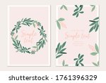 modern botanical invitation... | Shutterstock .eps vector #1761396329