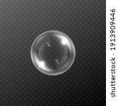 vector soap bubble. realistic... | Shutterstock .eps vector #1913909446