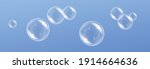 vector soap bubble. realistic... | Shutterstock .eps vector #1914664636