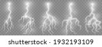 vector lightning  lightning png ... | Shutterstock .eps vector #1932193109