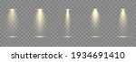 vector set of light. golden... | Shutterstock .eps vector #1934691410