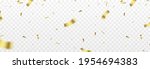 vector confetti png. gold... | Shutterstock .eps vector #1954694383