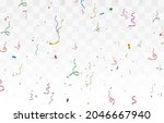 vector confetti png.... | Shutterstock .eps vector #2046667940