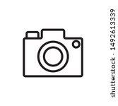 camera icon  ilustration symbol ... | Shutterstock .eps vector #1492613339