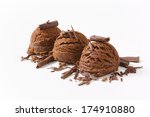 Three Dark Chocolate Ice Cream...