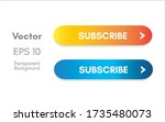 subscribe button for website... | Shutterstock .eps vector #1735480073