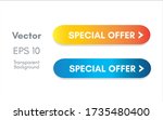 special offer button for... | Shutterstock .eps vector #1735480400