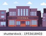 cinema building vector... | Shutterstock .eps vector #1953618403