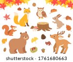 illustration set of autumn... | Shutterstock .eps vector #1761680663