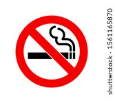 No Smoking Warning Sign Icon...