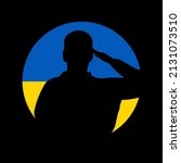 ukraine flag blue and yellow... | Shutterstock .eps vector #2131073510
