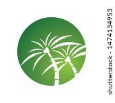 Coconut Tree Logo Template...
