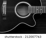 Acoustic Guitar With Strings In ...